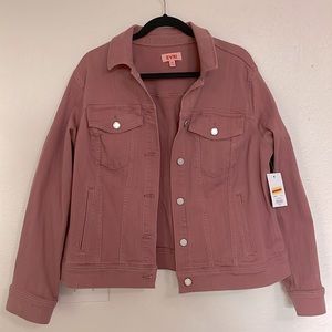 BNWT - Sz 0x - EVRI - Mauve Stretch Denim Jacket